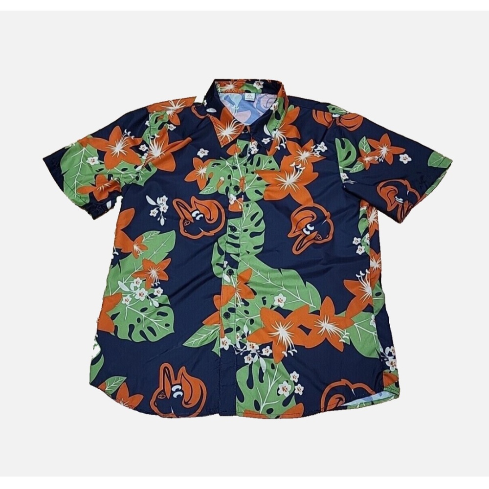 Baltimore Orioles Hawaiian Shirt Mens BLUE XL - NWT